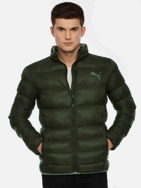 

Puma Men Olive Green Solid warmCELL Ultralight AD Puffer Jacket