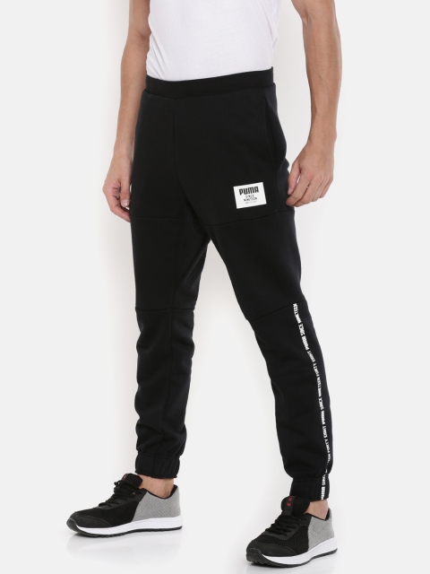 

Puma Men Black Printed Rebel Block Joggers