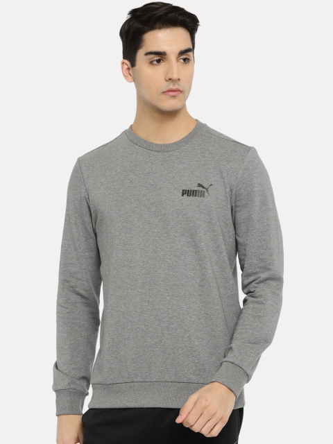 

Puma Men Grey ESS Logo Crew Sweatshirt