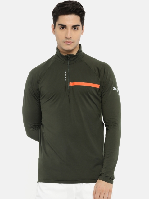 

Puma Olive Green Run 360deg Reflective Sweatshirt