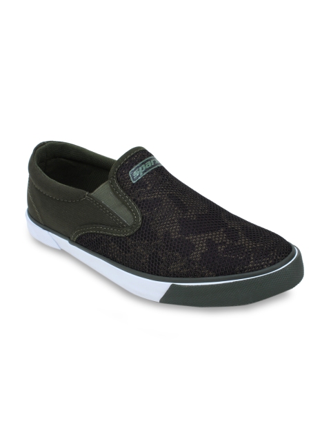 

Sparx Men Olive Green Slip-On Sneakers