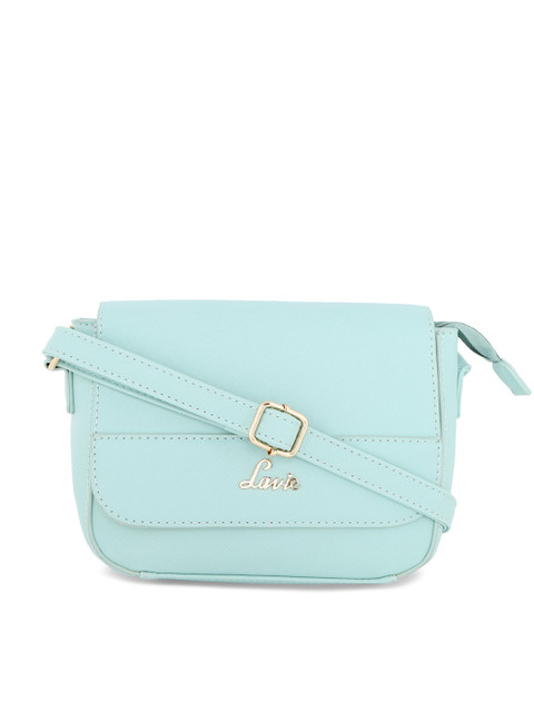 

Lavie Sea Green Solid Sling Bag