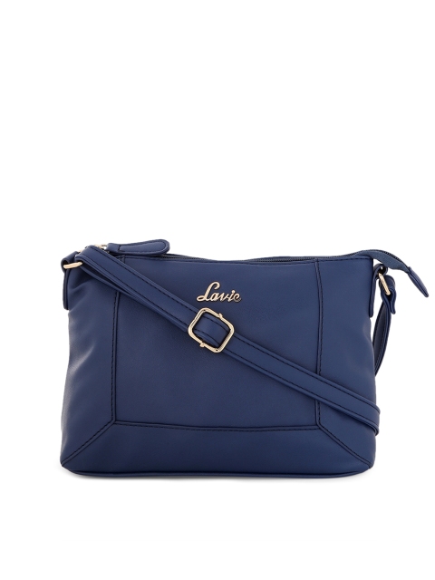 

Lavie Navy Blue Solid Sling Bag