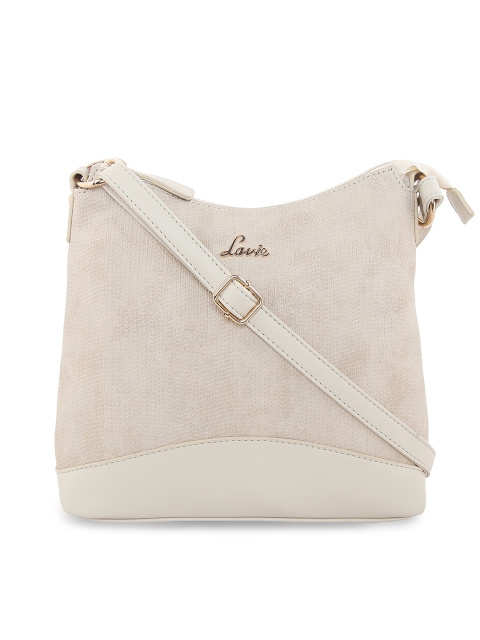 

Lavie Beige Solid Sling Bag