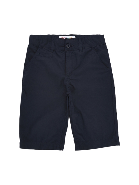 

POPPERS by Pantaloons Boys Navy Blue Solid Regular Fit Shorts