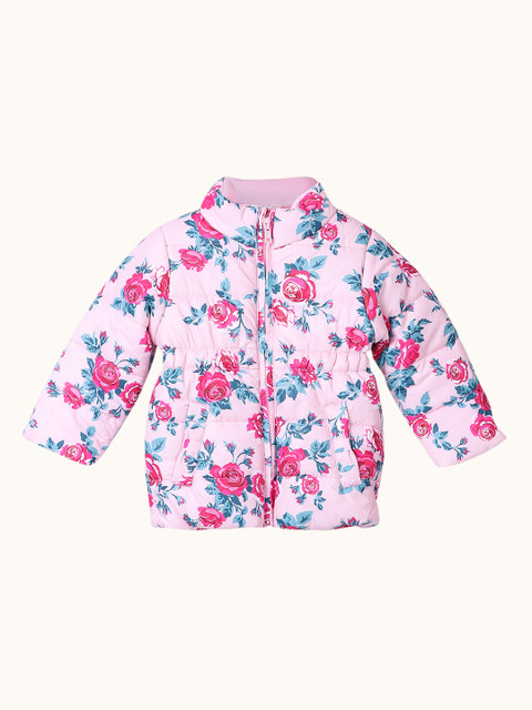 

Beebay Girls Pink Printed Padded Jacket
