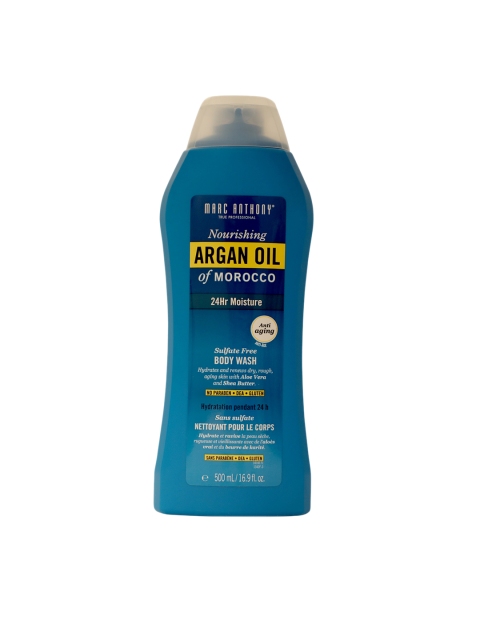 

MARC ANTHONY Unisex Nourishing Argan Oil of Morocco Body Wash 500 ml, Blue