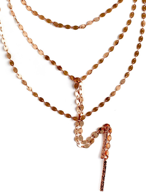 

Foxy Sperks Women Keira Y-Chain Layered Necklace, Gold