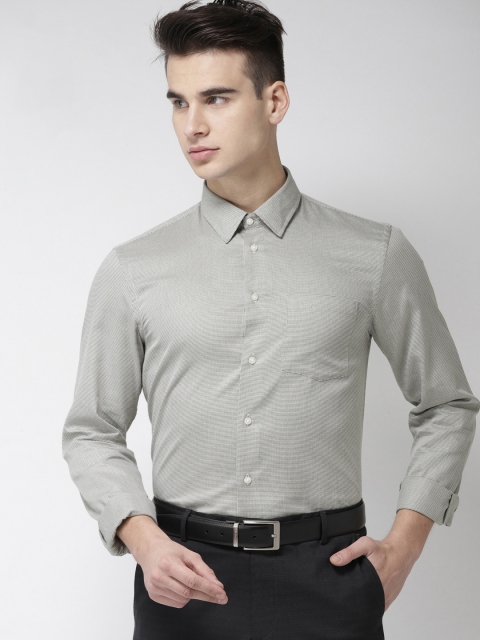 

Arrow New York Men Grey Slim Fit Self Design Formal Shirt