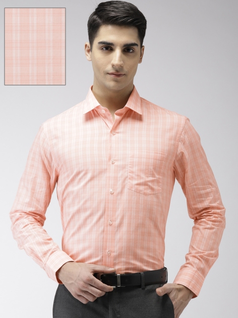 

Arrow Men Pink Slim Fit Checked Formal Shirt