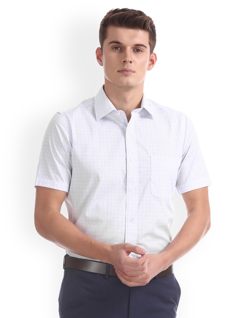 

Arrow Men Blue Slim Fit Printed Formal Shirt