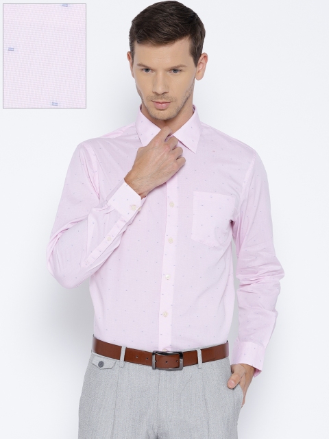 

Arrow Men Pink Slim Fit Self Design Formal Shirt