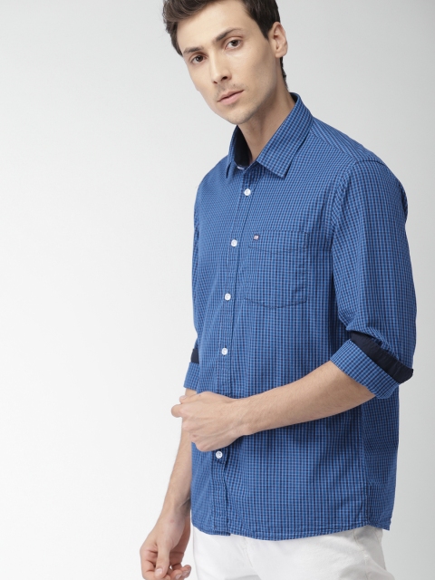 

Arrow Sport Men Blue Slim Fit Checked Casual Shirt