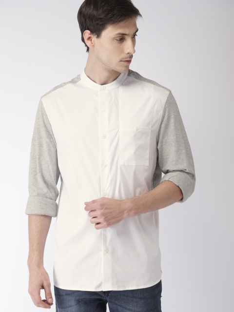

Arrow Men White Regular Fit Solid Casual Shirt