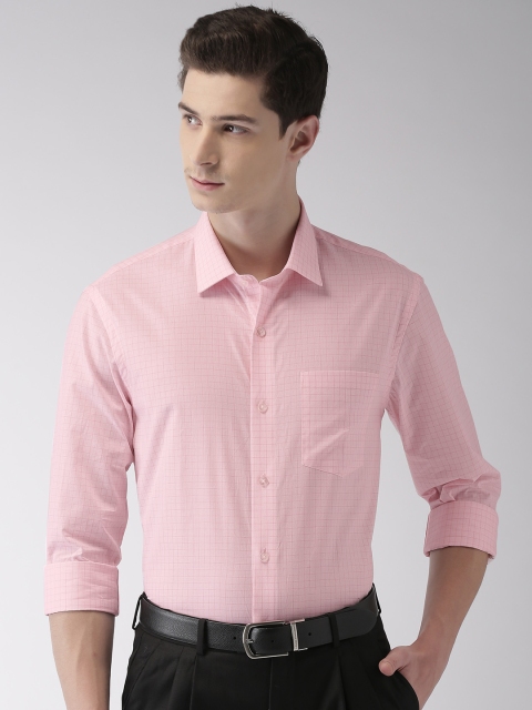 

Arrow Men Pink Slim Fit Checked Formal Shirt