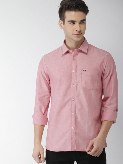 

Arrow Sport Men Red Slim Fit Solid Casual Shirt
