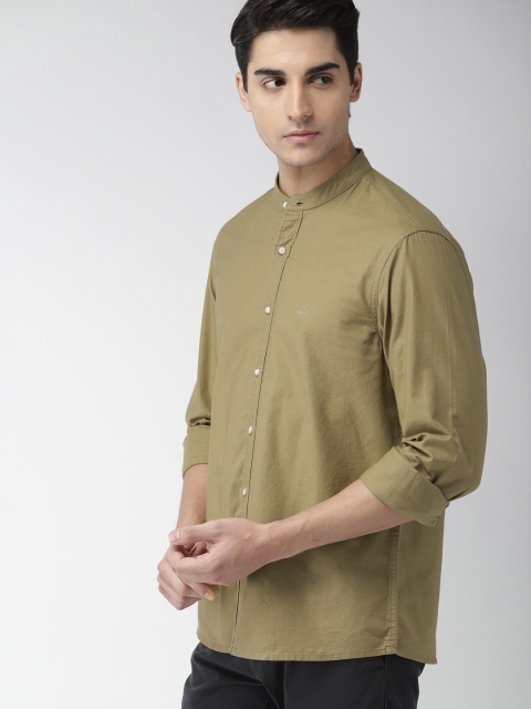 

Arrow Sport Men Khaki Slim Fit Solid Casual Shirt