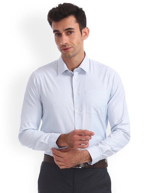 

Arrow New York Men Blue Slim Fit Printed Casual Shirt