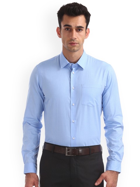 

Arrow New York Men Blue Slim Fit Solid Casual Shirt