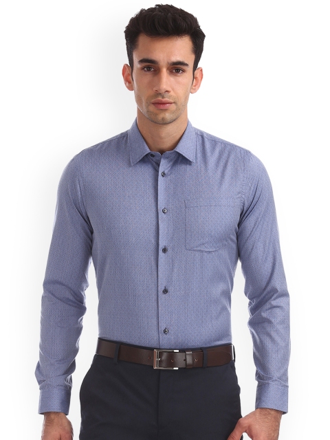 

Arrow New York Men Blue Slim Fit Printed Casual Shirt