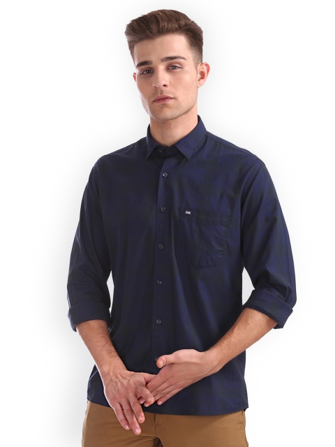 

Arrow Sport Men Navy Blue Regular Fit Solid Casual Shirt