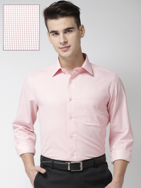 

Arrow Men Red & White Regular Fit Checked Formal Shirt