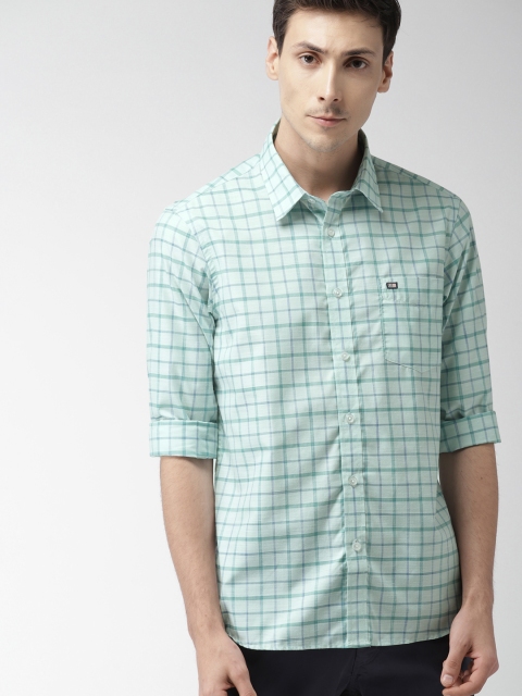 

Arrow Sport Men Green Slim Fit Checked Casual Shirt