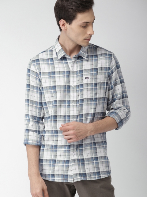 

Arrow Sport Men Blue & White Slim Fit Checked Casual Shirt