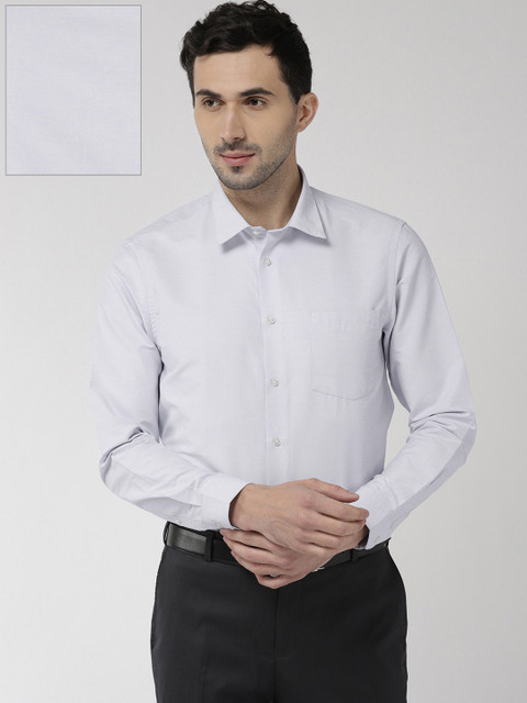 

Arrow New York Men White Slim Fit Printed Casual Shirt