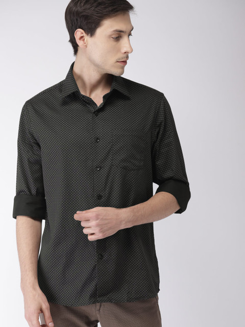 

Arrow Men Black Premium Slim Fit Printed Casual Shirt
