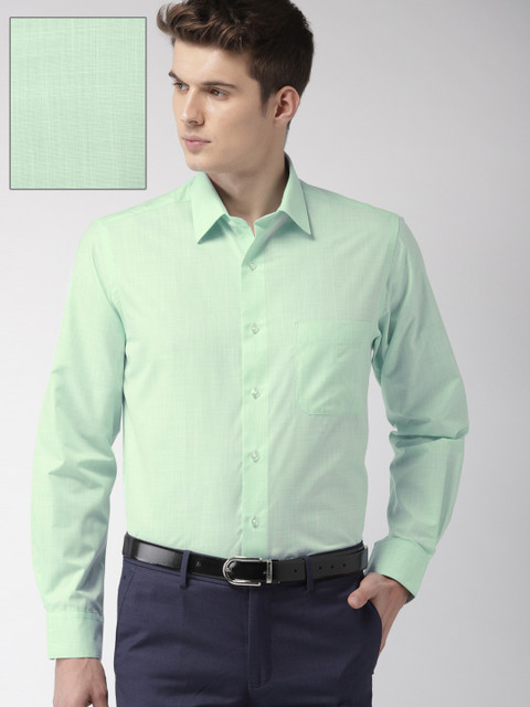 

Arrow Men Green Regular Fit Solid Formal Shirt
