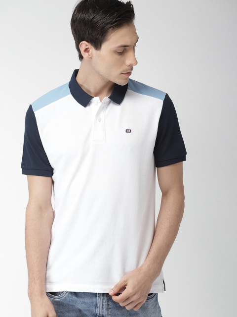 

Arrow Sport Men White Solid Polo Collar T-shirt