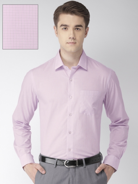 

Arrow Men Pink Slim Fit Checked Formal Shirt