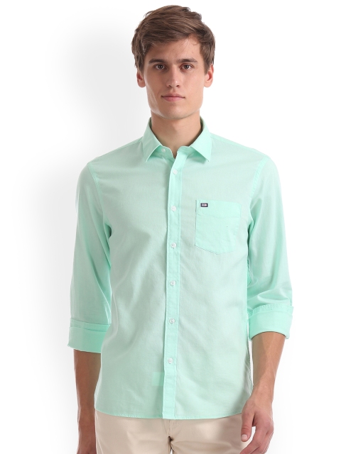 

Arrow Sport Men Green Slim Fit Solid Casual Shirt