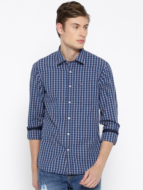 

Arrow Sport Men Blue Slim Fit Checked Casual Shirt