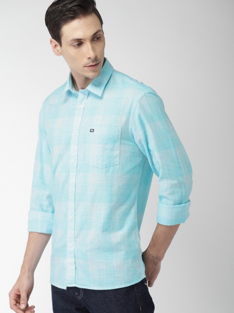 

Arrow Sport Men Blue Slim Fit Self Checked Casual Shirt