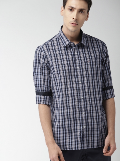 

Arrow Sport Men Blue Slim Fit Checked Casual Shirt