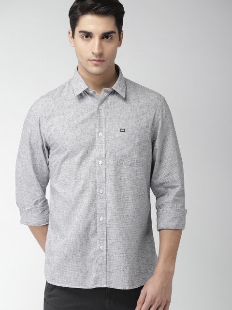 

Arrow Sport Men Grey Slim Fit Solid Casual Shirt