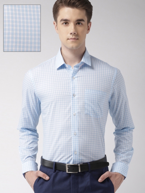 

Arrow Men Blue & White Slim Fit Checked Formal Shirt