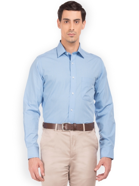 

Arrow Men Blue Regular Fit Checked Formal Shirt