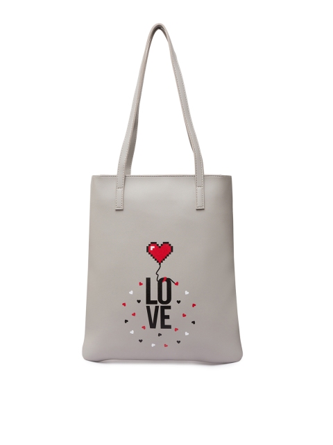 

Globus Grey & Multicoloured Printed Tote Bag