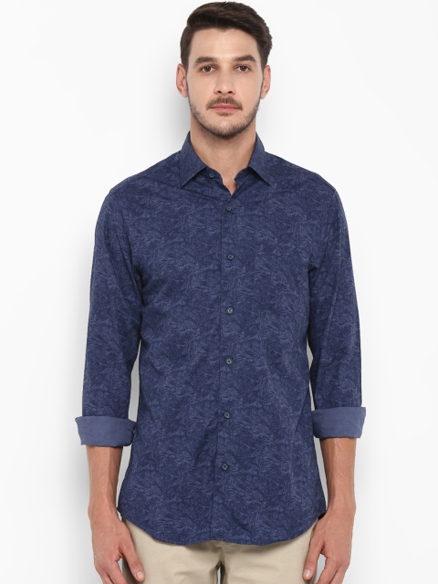 

ColorPlus Men Blue Printed Casual Shirt
