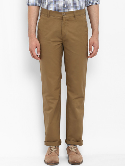 

ColorPlus Men Khaki Slim Fit Solid Chinos