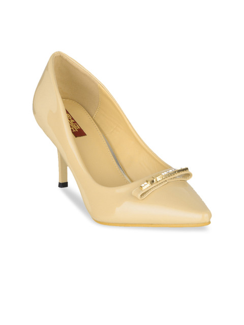 

SHUZ TOUCH Women Beige Solid Pumps