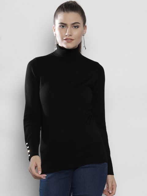 

DOROTHY PERKINS Women Black Solid Pullover