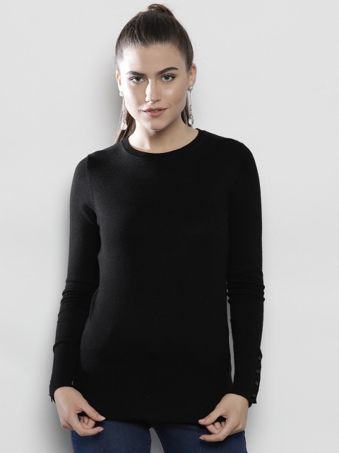 

DOROTHY PERKINS Women Black Solid Pullover