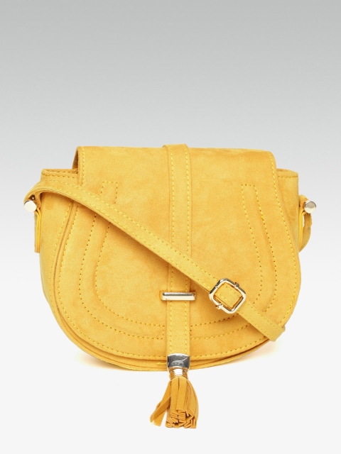 

DOROTHY PERKINS Mustard Yellow Solid Sling Bag