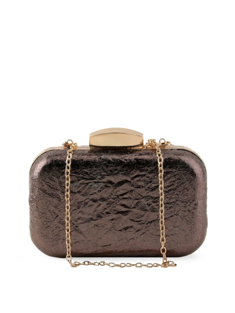 

Kazo Women Copper-Toned Textured Clutch