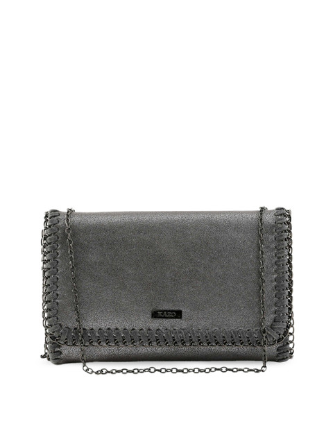 

Kazo Grey Solid Clutch