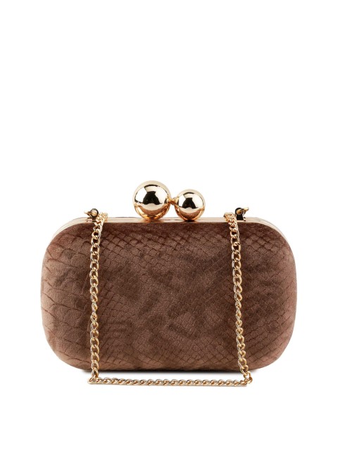 

Kazo Women Brown Solid Clutch